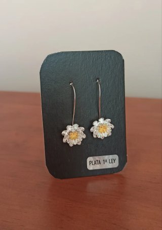 Pendientes "Flor" de Plata