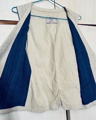 Chaleco Zara Beige Talla L