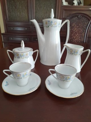 Juego de café de porcelana 12 servicios