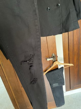 Lote chaquetas y pantalones negros Zara/Mango S
