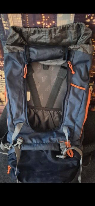 Mochila Montaña McKinley 50+10 Azul/Naranja