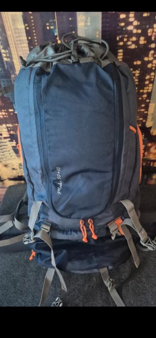 Mochila Montaña McKinley 50+10 Azul/Naranja
