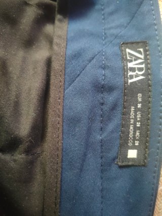 Traje Zara chico T36 azul