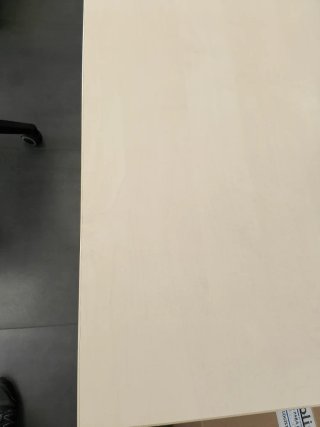 Mesa de oficina modular madera con faldón y cajone