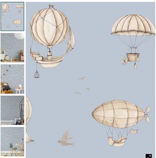 Papel pintado Photowall globos y dirigibles