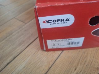 Zapatos de seguridad Cofra negros y rojos