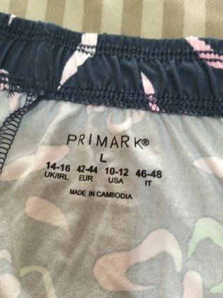 Pantalón corto de pijama Primark, talla L