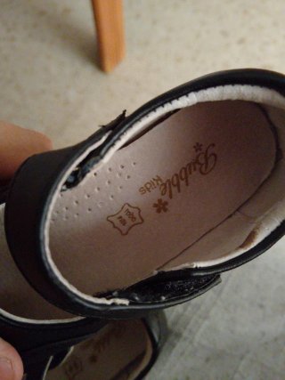 Zapatos colegiales negros Bubble Kids niña