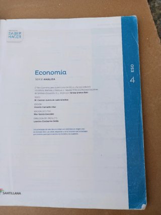 Economía, ESO 4 serie Analiza