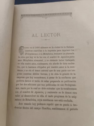 Antichi Libri di Metafisica in spagnolo (1896-1899)