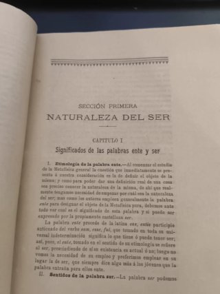 Antichi Libri di Metafisica in spagnolo (1896-1899)