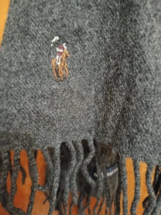 Bufanda Polo Ralph Lauren Lana Gris