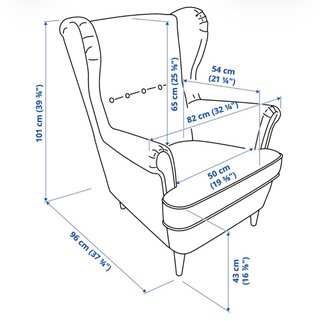 Butaca STRANDMON Ikea Amarilla