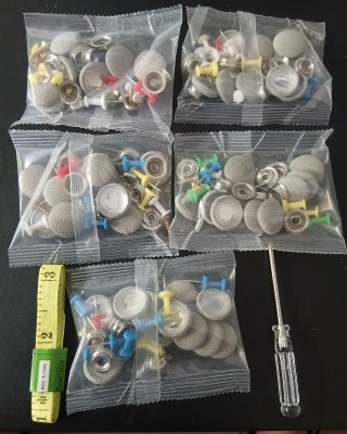 Kit reparación techo del coche 202 piezas gris