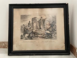 Colección de 4 litografías antiguas.
