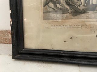 Colección de 4 litografías antiguas.