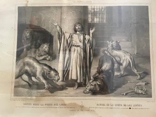 Colección de 4 litografías antiguas.
