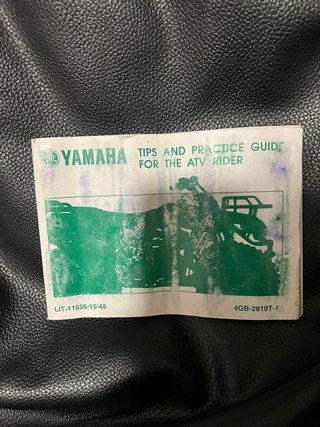 Manual Yamaha Quad 350rr