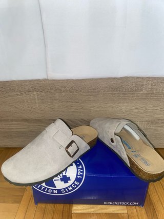 Birkenstock Boston Grey Suede | Gris Claro | EU 40