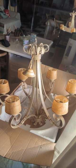 Lámpara de forja estilo clásico/vintage