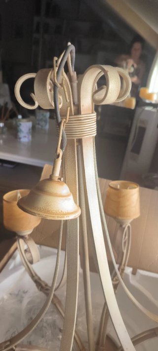 Lámpara de forja estilo clásico/vintage