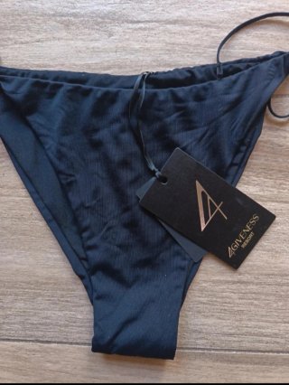 Bikini 4giveness nero con dettaglio giaguaro S
