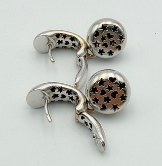 Pendientes Oro Blanco 18k Circonitas 12.38 gr