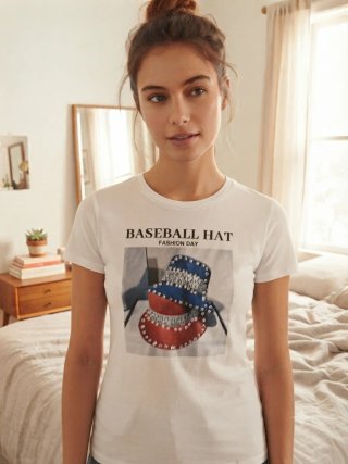 Camiseta Baseball Hat Fashion Day