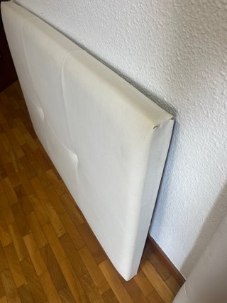 Cabecero polipiel blanco cama 105cm