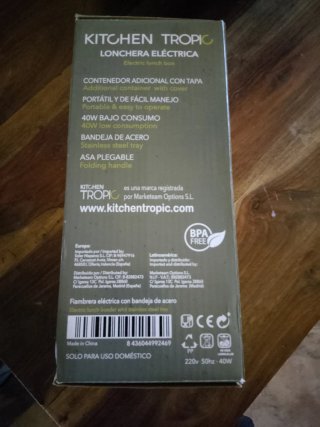 Fiambrera Eléctrica Kitchen Tropic Acero