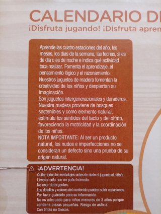 Calendario de Madera Mundo Diver