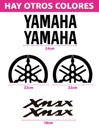 Pegatinas Yamaha XMax (24cm, 22cm, 18cm)