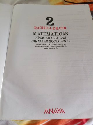 Matemáticas aplicadas a las Ciencias Sociales I...