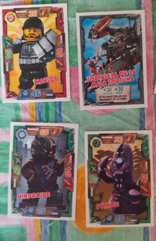 Lote cartas Lego Ninjago