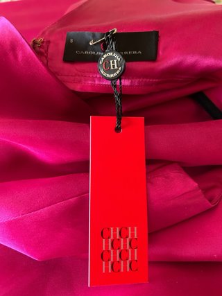 Vestido Fiesta Carolina Herrera Rosa