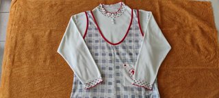 Conjunto mono y camiseta franela