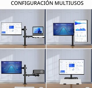 Braccio Monitor Worldlift con Vassoio Portatile