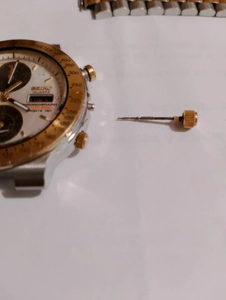 Seiko Cronógrafo Quartz Dorado/Plateado