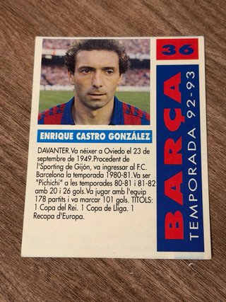 Cromos Barça Cards 92/93