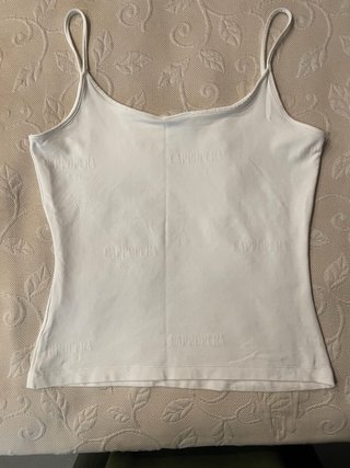 Camiseta tirantes Cappopera con pedrería