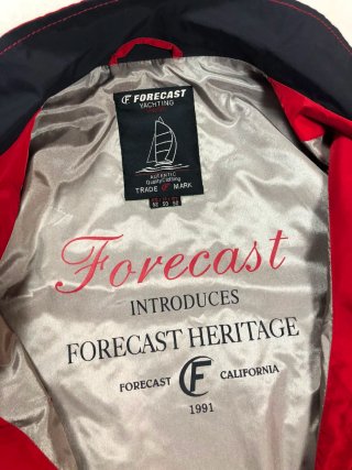 Cortavientos Forecast Rojo Vintage L 90s Bomber