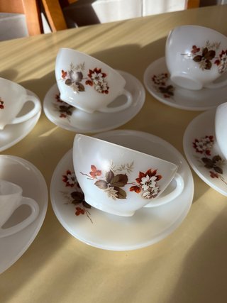 Juego de café vintage floral