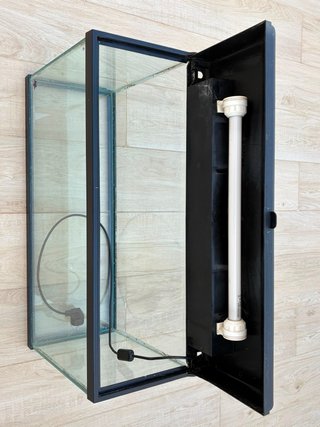 Acuario 70L Negro y Transparente