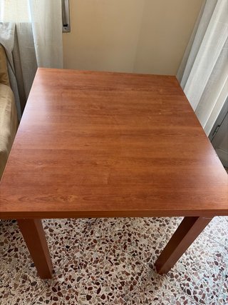 Mesa extensible plegable de madera