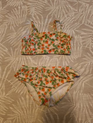 Costume bimba Boden 5/6 anni fragole