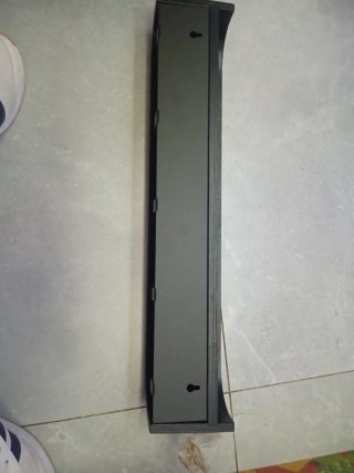 Estante curvo madera oscura