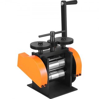 Fresadora, 1.77"/45 mm Máquina de Fresado de Joyería, Relación de Engranaje 1: 2.4, Fresadora Multifuncional 3 en 1, Grosor de Prensa de 0-6 mm para Hacer Joyas de Metal Hoja Cuadrada Alambre Semi...