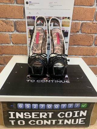 Sandalias de tacón de exposición