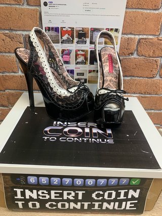Sandalias de tacón de exposición