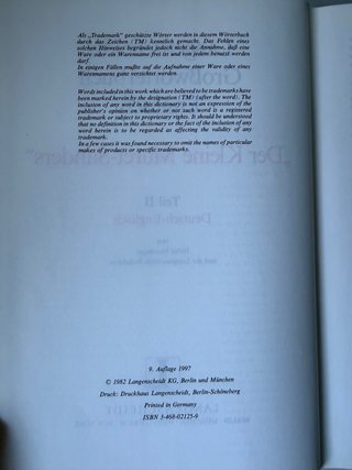 Muret-Sanders Langenscheidt Inglés-Alemán, 2 tomos